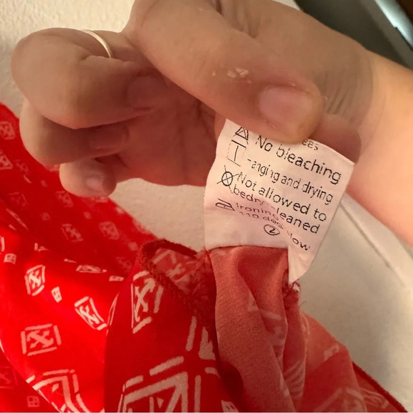 Off The Shoulder Long Sleeve Casual Summer Printed Tunic Shirt Blouse Top Red XL - Picture 7 of 11